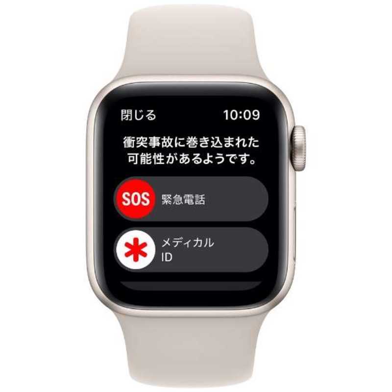 アップル アップル Apple Watch SE(GPS + Cellularモデル) 40mmスターライトアルミニウムケースとスターライトスポーツバンド - レギュラー-MNPH3J/A 40mmスターライトアルミニウムケースとスターライトスポーツバンド - レギュラー-MNPH3J/A