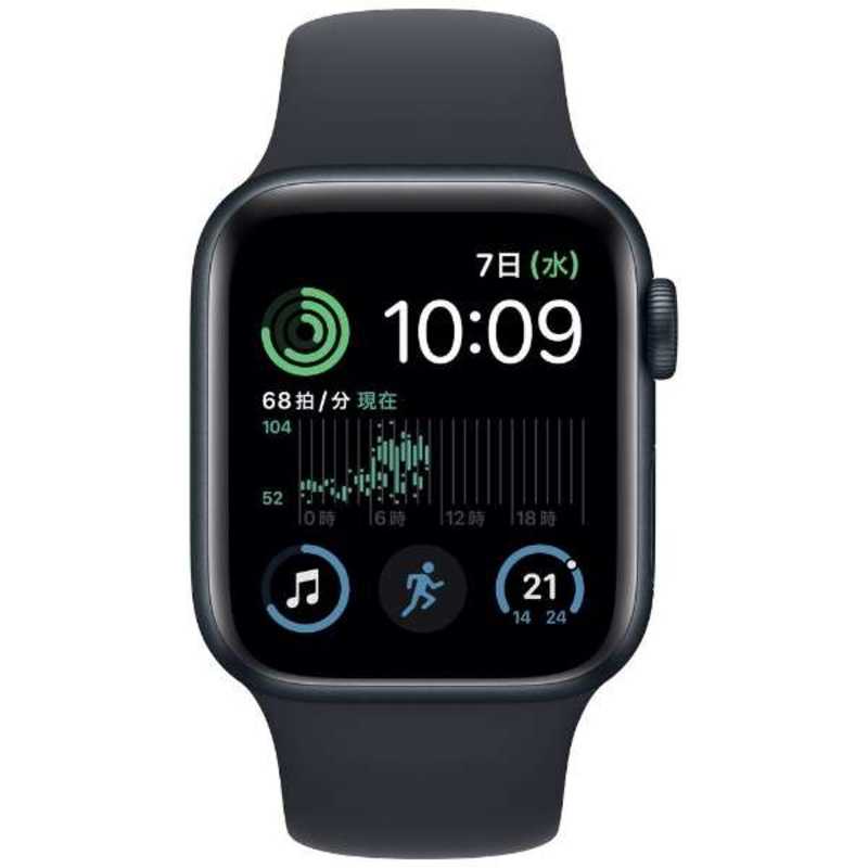 アップル アップル Apple Watch SE(GPS + Cellularモデル) 40mmミッドナイトアルミニウムケースとミッドナイトスポーツバンド - レギュラー-MNPL3J/A 40mmミッドナイトアルミニウムケースとミッドナイトスポーツバンド - レギュラー-MNPL3J/A