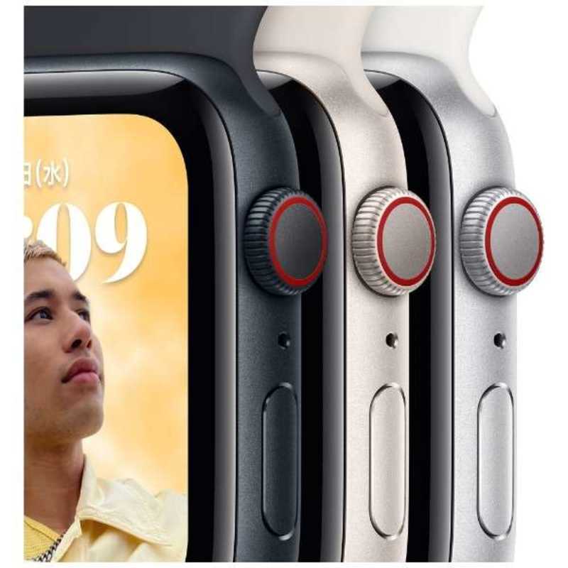アップル アップル Apple Watch SE(GPS + Cellularモデル) 40mmミッドナイトアルミニウムケースとミッドナイトスポーツバンド - レギュラー-MNPL3J/A 40mmミッドナイトアルミニウムケースとミッドナイトスポーツバンド - レギュラー-MNPL3J/A