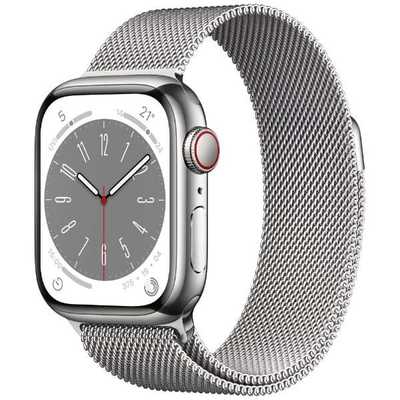 アップル Apple Watch Series 8(GPS + Cellularモデル) 41mmシルバー
