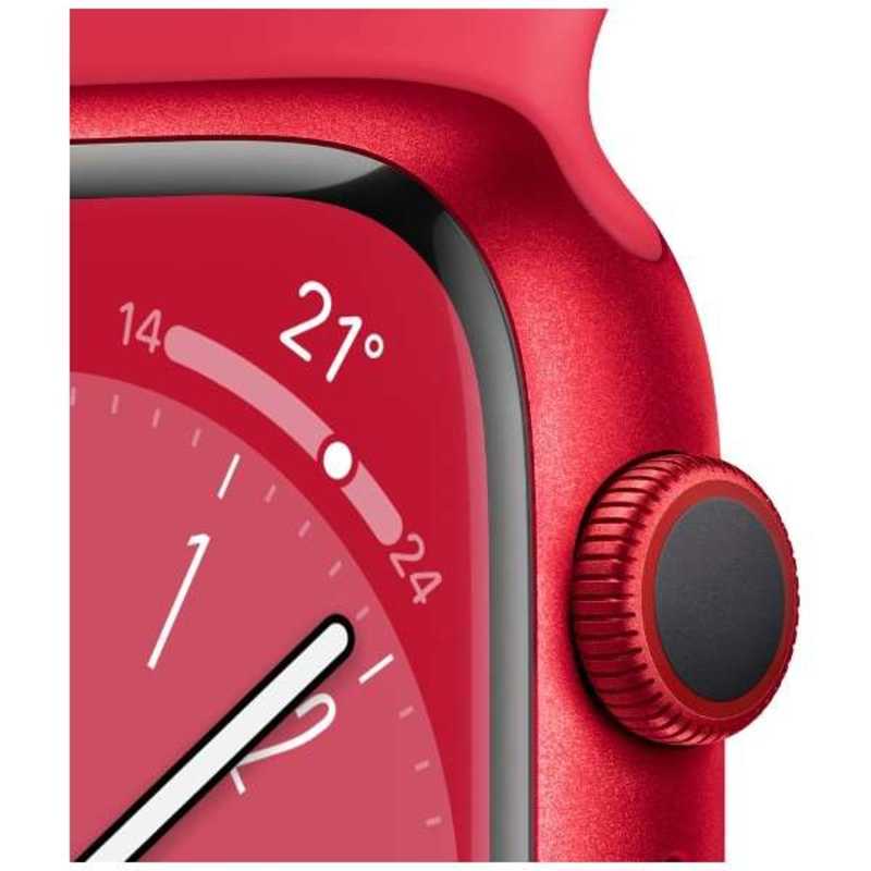 アップル アップル Apple Watch Series 8(GPS + Cellularモデル) 45mm(PRODUCT)REDアルミニウムケースと(PRODUCT)REDスポーツバンド - レギュラー-MNKA3J/A 45mm(PRODUCT)REDアルミニウムケースと(PRODUCT)REDスポーツバンド - レギュラー-MNKA3J/A