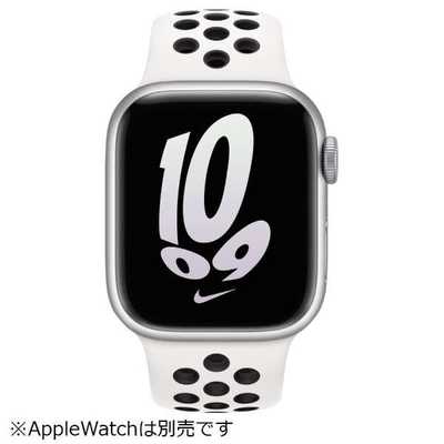 アップル 41mmケース用サミットホワイト/ブラックNikeスポーツバンド