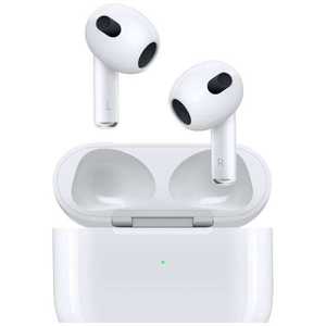 アップル Lightning充電ケース付きAirPods(第3世代) ［リモコン・マイク対応 ワイヤレス(左右分離) Bluetooth］ MPNY3J/A