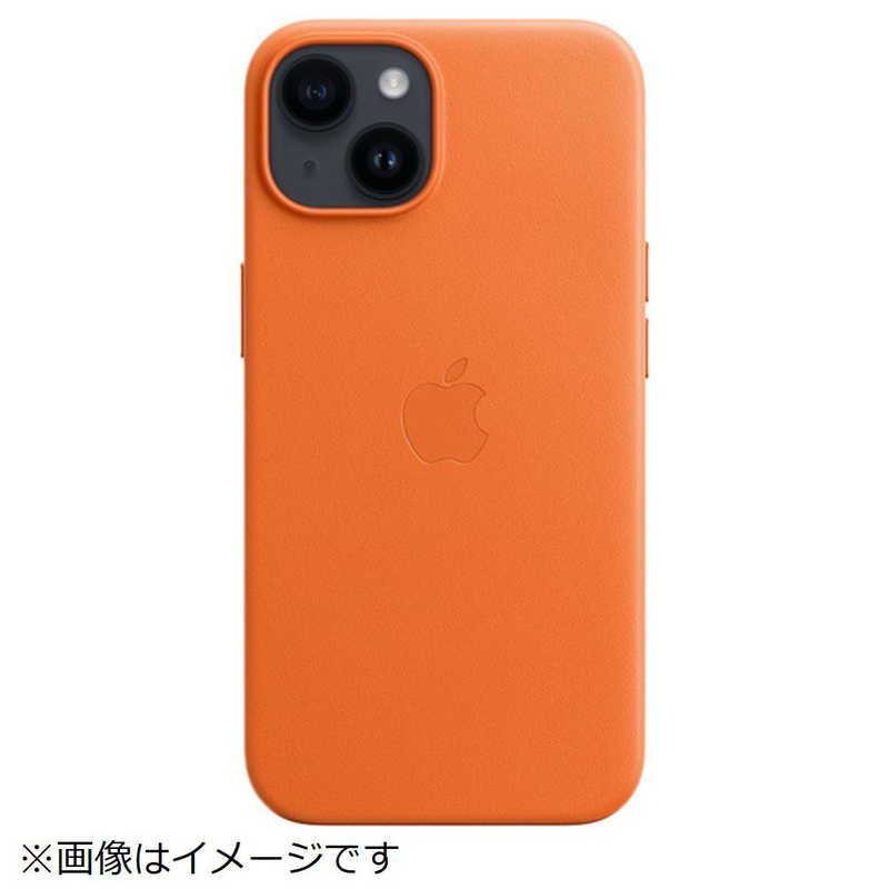 アップル アップル (純正)MagSafe対応iPhone 14レザーケース オレンジ MPP83FE/A MPP83FE/A