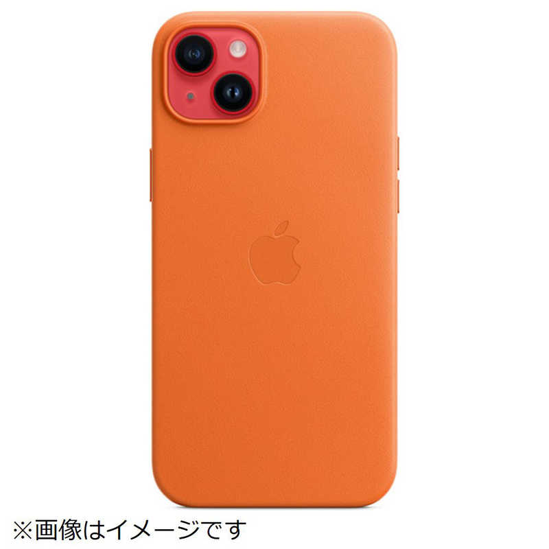 アップル アップル (純正)MagSafe対応iPhone 14 Plusレザーケース オレンジ MPPF3FE/A MPPF3FE/A