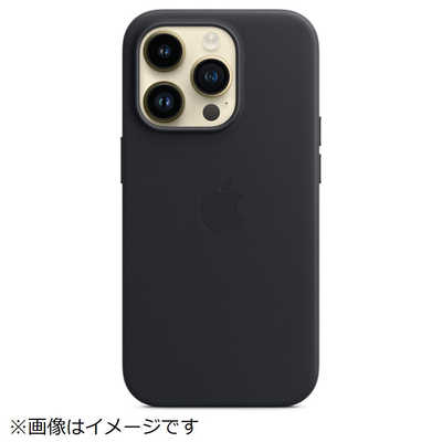 iPhone 14 Pro SIMフリー+ レザーケース (MagSafe) アップル (純正)MagSafe対応iPhone 14 Proレザーケース ミッドナイト
