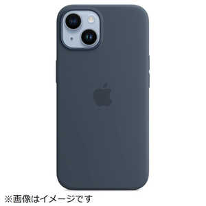 アップル (純正)MagSafe対応iPhone 14シリコーンケース ストームブルー MPRV3FE/A