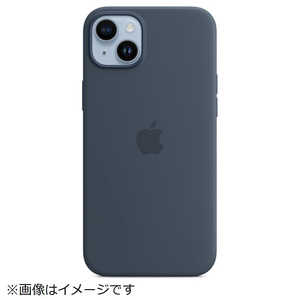 アップル (純正)MagSafe対応iPhone 14 Plusシリコーンケース ストームブルー MPT53FE/A