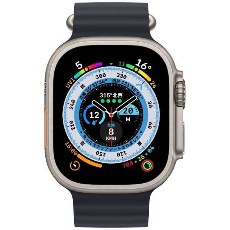 アップル アップル Apple Watch Ultra(GPS + Cellularモデル) 49mmチタニウムケースとミッドナイトオーシャンバンド-MQFK3J/A 49mmチタニウムケースとミッドナイトオーシャンバンド-MQFK3J/A