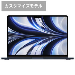 アップル (カスタマイズモデル)MacBook Air 13インチ Apple M2チップ搭載モデル ［SSD 512GB メモリ 16GB 8コアCPUと10コアGPU ］ ミッドナイト MLY43JA/CTO