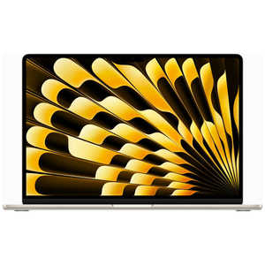 アップル MacBook Air 15インチ Apple M2チップ搭載モデル ［2023年モデル SSD 256GB メモリ 8GB 8コアCPUと10コアGPU ］ スターライト MQKU3J/A