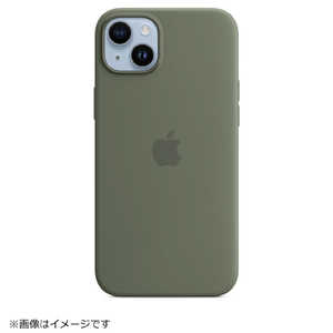 アップル MagSafe対応 iPhone 14 Plus シリコーンケース オリーブ MQUD3FE/A MQUD3FEA