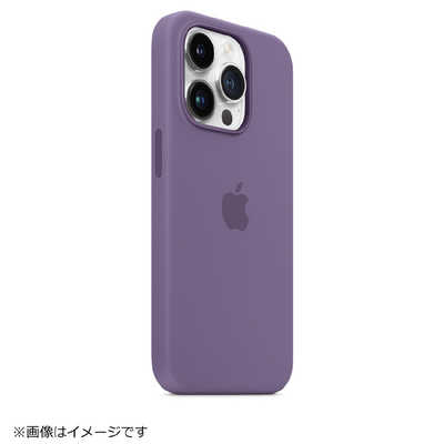 アップル MagSafe対応 iPhone 14 Pro シリコーンケース アイリス