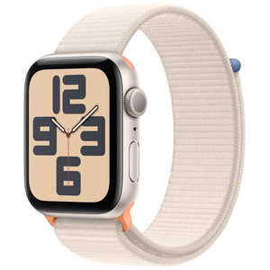 アップル Apple Watch SE(GPSモデル)- 40mmスターライトアルミニウムケースとスターライトスポーツループ MR9W3J/A アップル Apple Watch SE(GPSモデル)- 40mmスターライトアルミニウムケースとスターライトスポーツループ MR9W3J/A