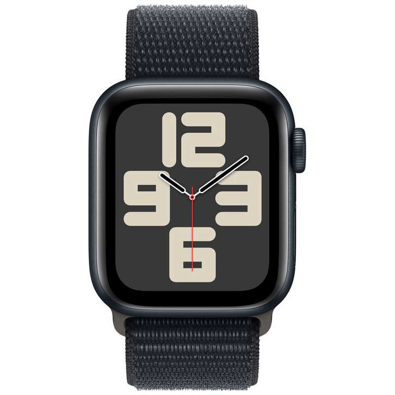 アップル アップル Apple Watch SE(GPSモデル)- 40mmミッドナイトアルミニウムケースとミッドナイトスポーツループ MRE03J/A MRE03J/A