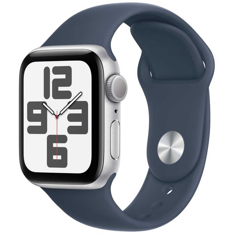 アップル アップル Apple Watch SE(GPSモデル)- 40mmシルバーアルミニウムケースとストームブルースポーツバンド - S/M MRE13J/A MRE13J/A