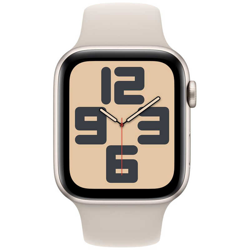 アップル アップル Apple Watch SE(GPSモデル)- 44mmスターライトアルミニウムケースとスターライトスポーツバンド - M/L MRE53J/A MRE53J/A
