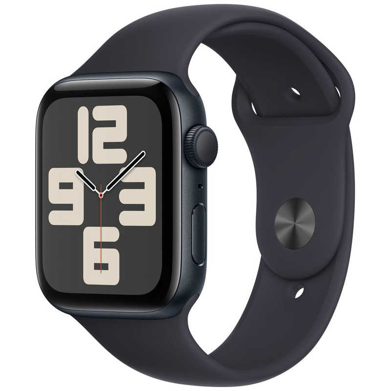 アップル アップル Apple Watch SE(GPSモデル)- 44mmミッドナイトアルミニウムケースとミッドナイトスポーツバンド - S/M MRE73J/A MRE73J/A