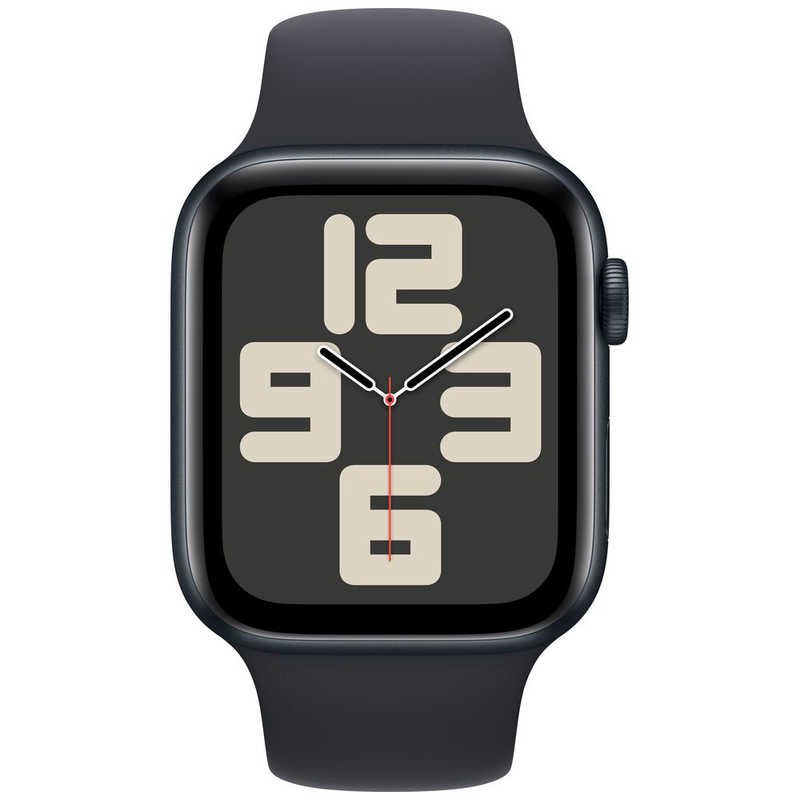 アップル アップル Apple Watch SE(GPSモデル)- 44mmミッドナイトアルミニウムケースとミッドナイトスポーツバンド - S/M MRE73J/A MRE73J/A