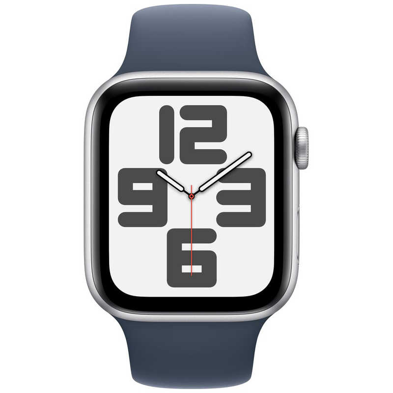 アップル アップル Apple Watch SE(GPSモデル)- 44mmシルバーアルミニウムケースとストームブルースポーツバンド - S/M MREC3J/A MREC3J/A
