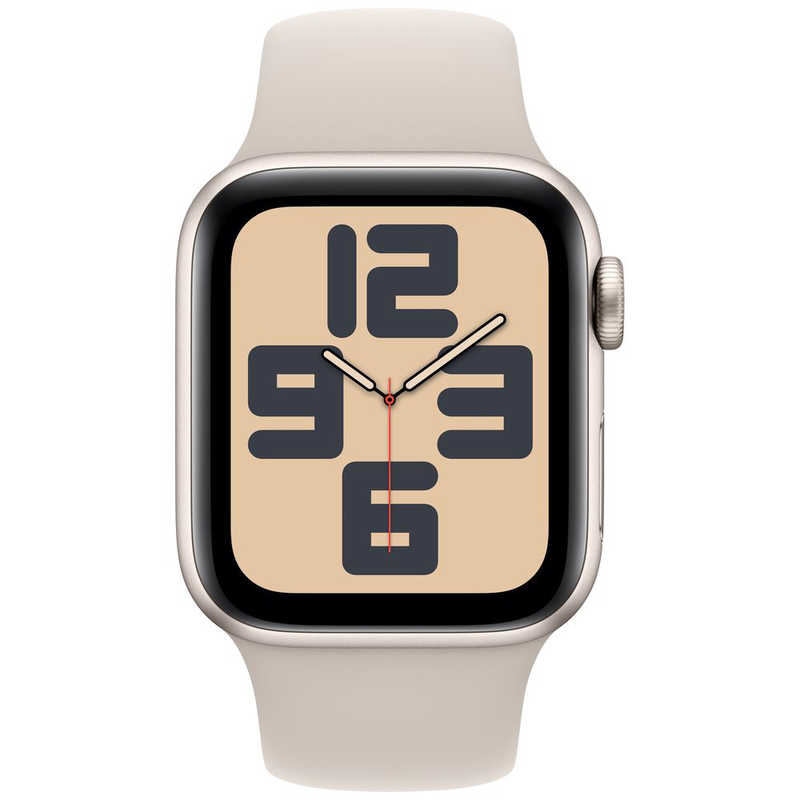 アップル アップル Apple Watch SE(GPS ＋ Cellularモデル)- 40mmケースとスターライトスポーツバンド - M/L スターライトアルミニウム MRG13JA MRG13JA