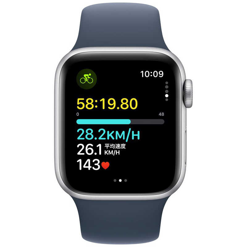 アップル アップル Apple Watch SE(GPS ＋ Cellularモデル)- 40mmケースとストームブルースポーツバンド - S/M シルバーアルミニウム MRGJ3JA MRGJ3JA