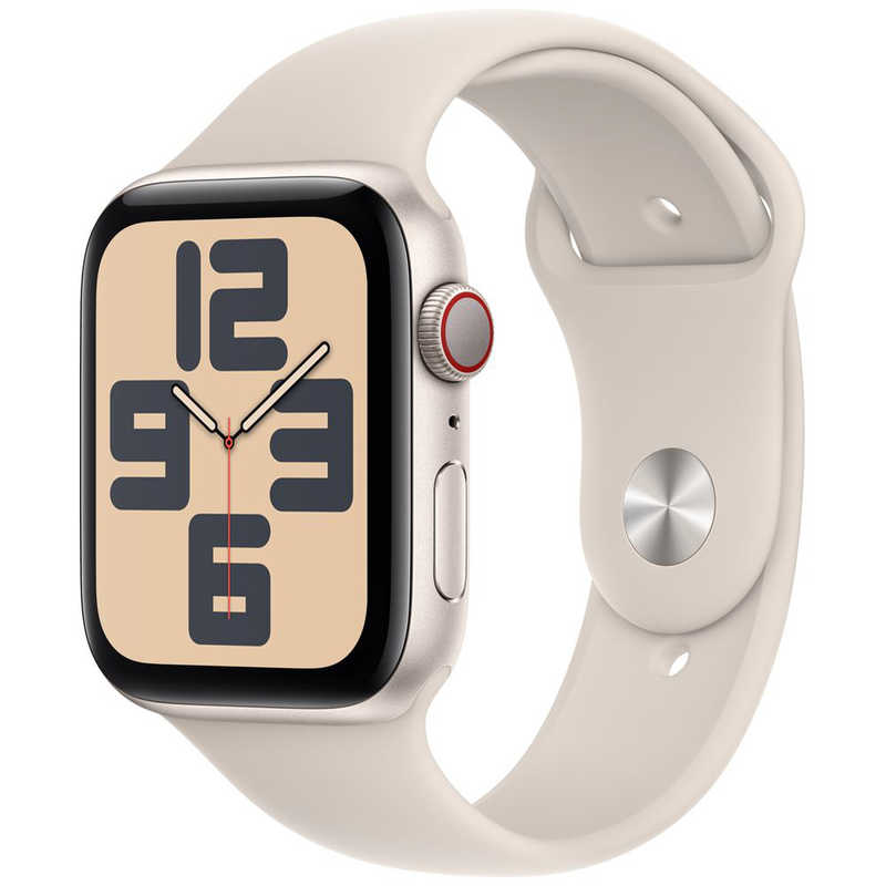アップル アップル Apple Watch SE(GPS ＋ Cellularモデル)- 44mmケースとスターライトスポーツバンド - S/M スターライトアルミニウム MRGU3JA MRGU3JA