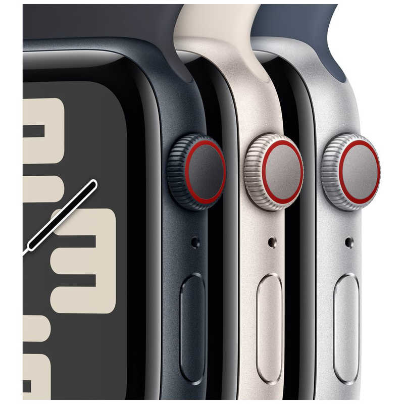 アップル アップル Apple Watch SE(GPS ＋ Cellularモデル)- 44mmケースとスターライトスポーツバンド - M/L スターライトアルミニウム MRGX3JA MRGX3JA
