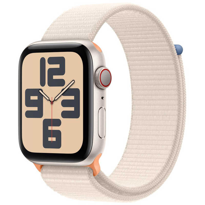 アップル アップル Apple Watch SE(GPS ＋ Cellularモデル)- 44mmケースとスターライトスポーツループ スターライトアルミニウム MRH23JA MRH23JA