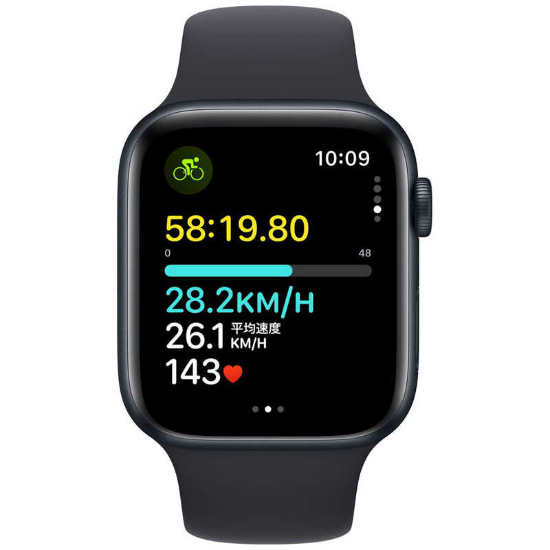アップル アップル Apple Watch SE(GPS ＋ Cellularモデル)- 44mmケースとミッドナイトスポーツバンド - S/M ミッドナイトアルミニウム MRH53JA MRH53JA