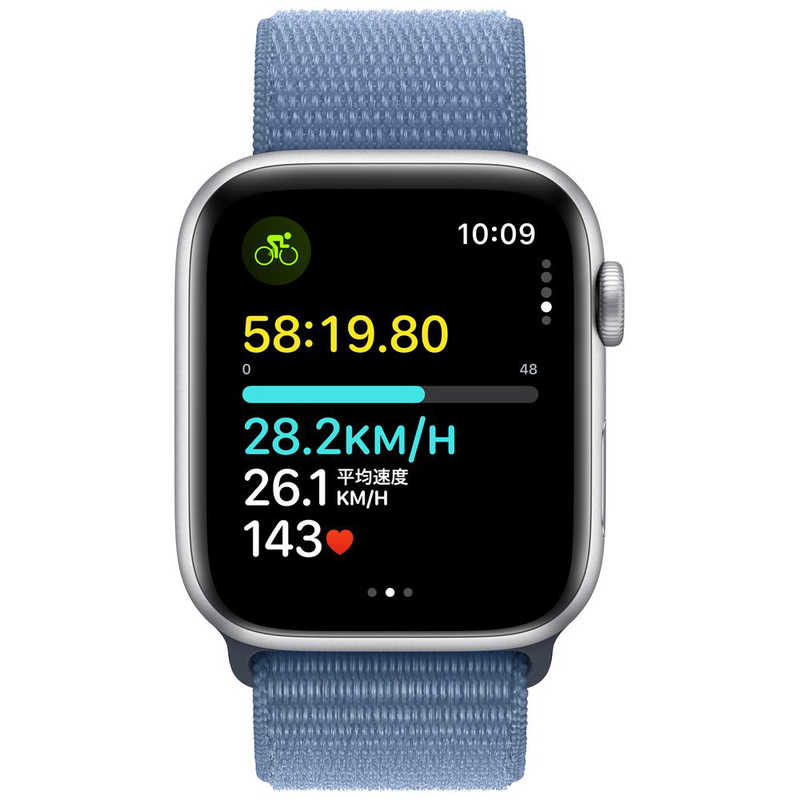 アップル アップル Apple Watch SE(GPS ＋ Cellularモデル)- 44mmケースとウインターブルースポーツループ シルバーアルミニウム MRHM3JA MRHM3JA