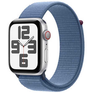 アップル Apple Watch SE(GPS ＋ Cellularモデル)- 44mmケースとウインターブルースポーツループ シルバーアルミニウム MRHM3JA