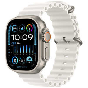 アップル Apple Watch Ultra 2(GPS ＋ Cellularモデル)- 49mmチタニウムケースと ホワイトオーシャンバンド MREJ3JA