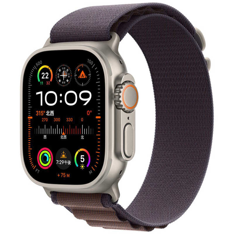 アップル アップル Apple Watch Ultra 2(GPS ＋ Cellularモデル)- 49mmチタニウムケースとインディゴアルパインループ - M インディゴアルパインループ M MRET3JA MRET3JA