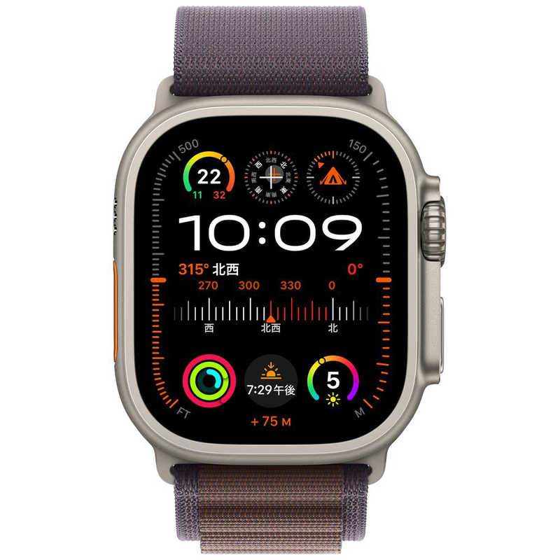 アップル アップル Apple Watch Ultra 2(GPS ＋ Cellularモデル)- 49mmチタニウムケースとインディゴアルパインループ - M インディゴアルパインループ M MRET3JA MRET3JA