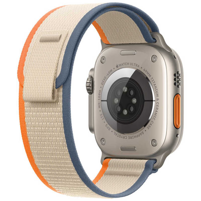 アップル アップル Apple Watch Ultra 2(GPS ＋ Cellularモデル)- 49mmチタニウムケースとオレンジ/ベージュトレイルループ - M/L オレンジ／ベージュトレイルループ M／L MRF23JA MRF23JA