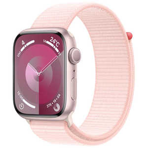 アップル Apple Watch Series 9(GPSモデル)- 45mmピンクアルミニウムケースとライトピンクスポーツループ MR9J3J/A
