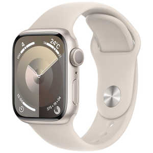 åץ Apple Watch Series 9(GPSǥ)- 41mm饤ȥߥ˥ॱȥ饤ȥݡĥХ - S/M MR8T3J/A