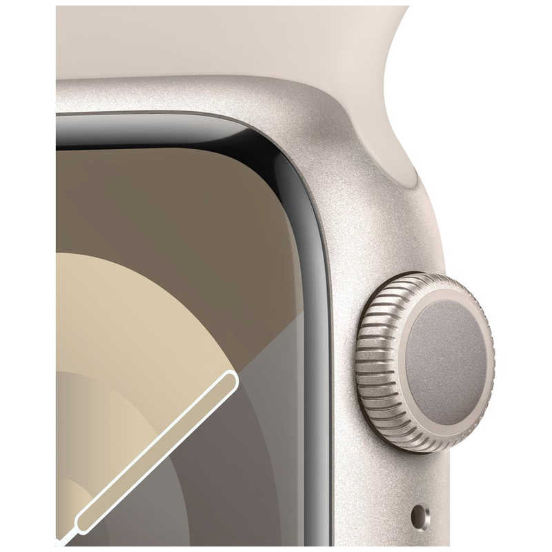 アップル アップル Apple Watch Series 9(GPSモデル)- 41mmスターライトアルミニウムケースとスターライトスポーツバンド - M/L MR8U3J/A MR8U3J/A
