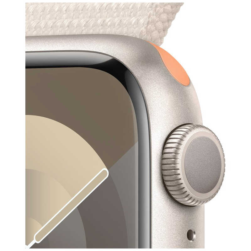アップル アップル Apple Watch Series 9(GPSモデル)- 41mmスターライトアルミニウムケースとスターライトスポーツループ MR8V3J/A MR8V3J/A