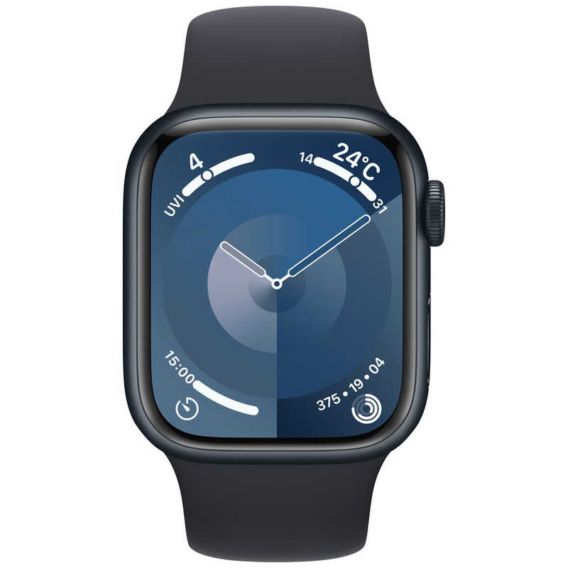 アップル アップル Apple Watch Series 9(GPSモデル)- 41mmミッドナイトアルミニウムケースとミッドナイトスポーツバンド - M/L MR8X3J/A MR8X3J/A