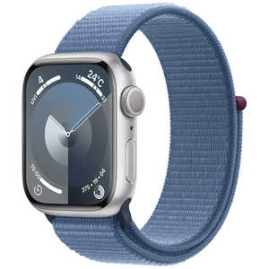 アップル Apple Watch Series 9(GPSモデル)- 41mmシルバーアルミニウムケースとウインターブルースポーツループ MR923J/A