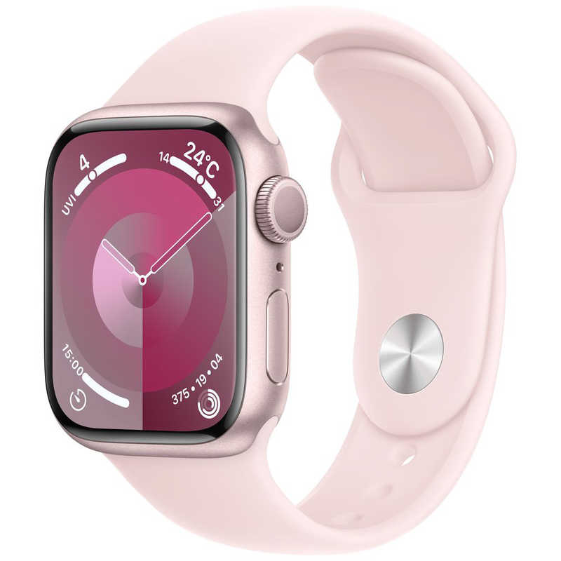 アップル アップル Apple Watch Series 9(GPSモデル)- 41mmピンクアルミニウムケースとライトピンクスポーツバンド - M/L MR943J/A MR943J/A