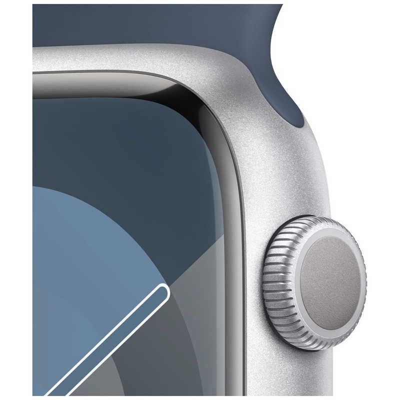 アップル アップル Apple Watch Series 9(GPSモデル)- 45mmシルバーアルミニウムケースとストームブルースポーツバンド - S/M MR9D3J/A MR9D3J/A