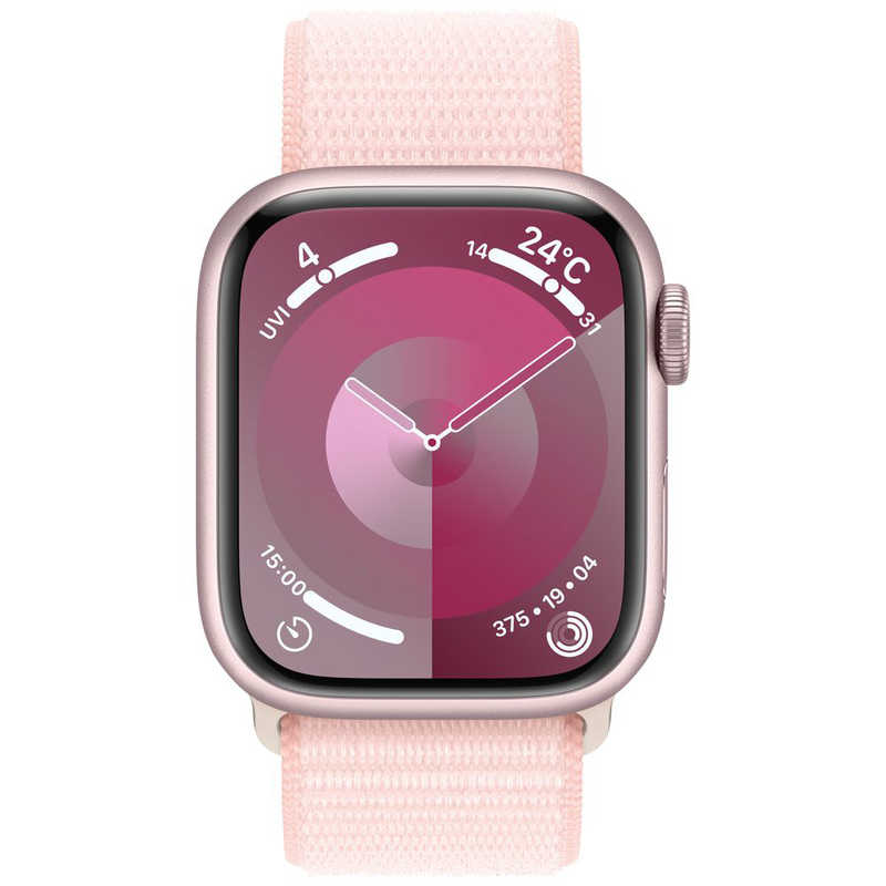 アップル アップル Apple Watch Series 9(GPSモデル)- 41mmピンクアルミニウムケースとライトピンクスポーツループ MR953J/A MR953J/A