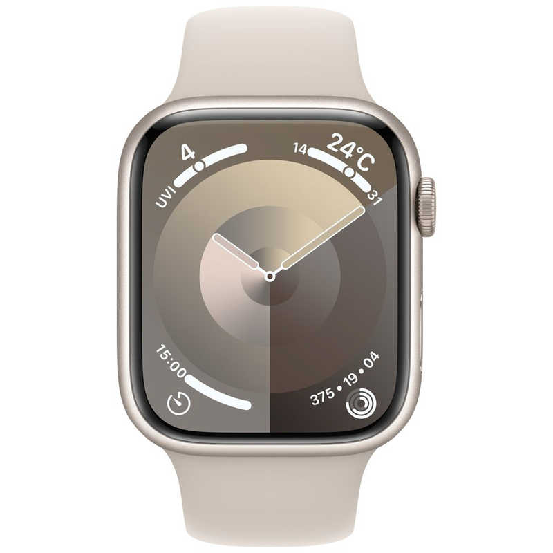 アップル アップル Apple Watch Series 9(GPS ＋ Cellularモデル)- 45mmケースとスターライトスポーツバンド - M/L スターライトアルミニウム MRM93JA MRM93JA