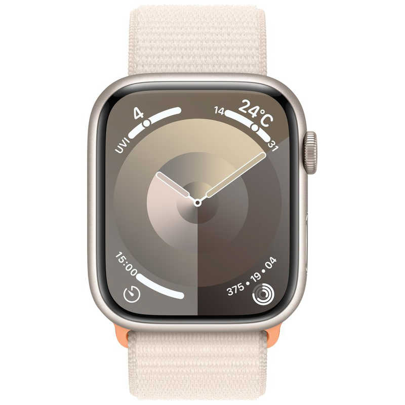 アップル アップル Apple Watch Series 9(GPS ＋ Cellularモデル)- 45mmケースとスターライトスポーツループ スターライトアルミニウム MRMA3JA MRMA3JA