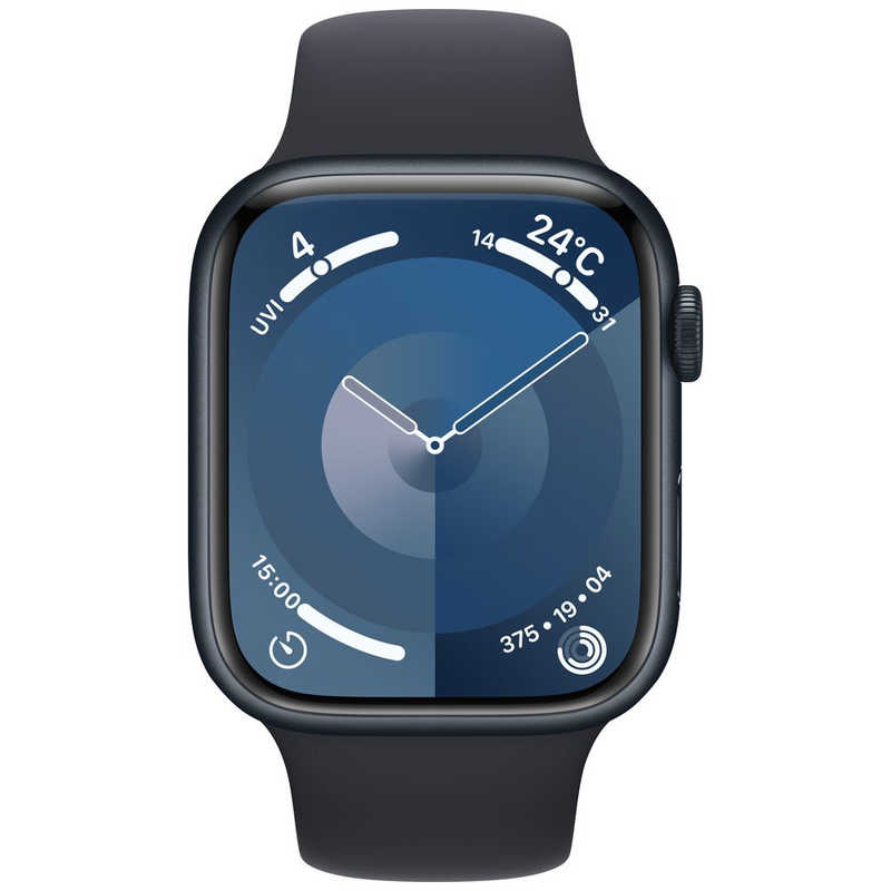 アップル アップル Apple Watch Series 9(GPS ＋ Cellularモデル)- 45mmケースとミッドナイトスポーツバンド - S/M ミッドナイトアルミニウム MRMC3JA MRMC3JA