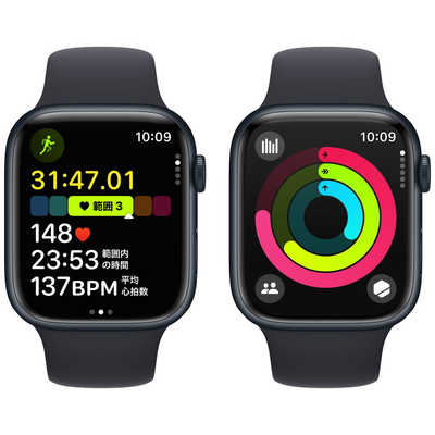 Series8[45mm/セルラー]アルミ ミッドナイト Apple Watch【安 あかる …