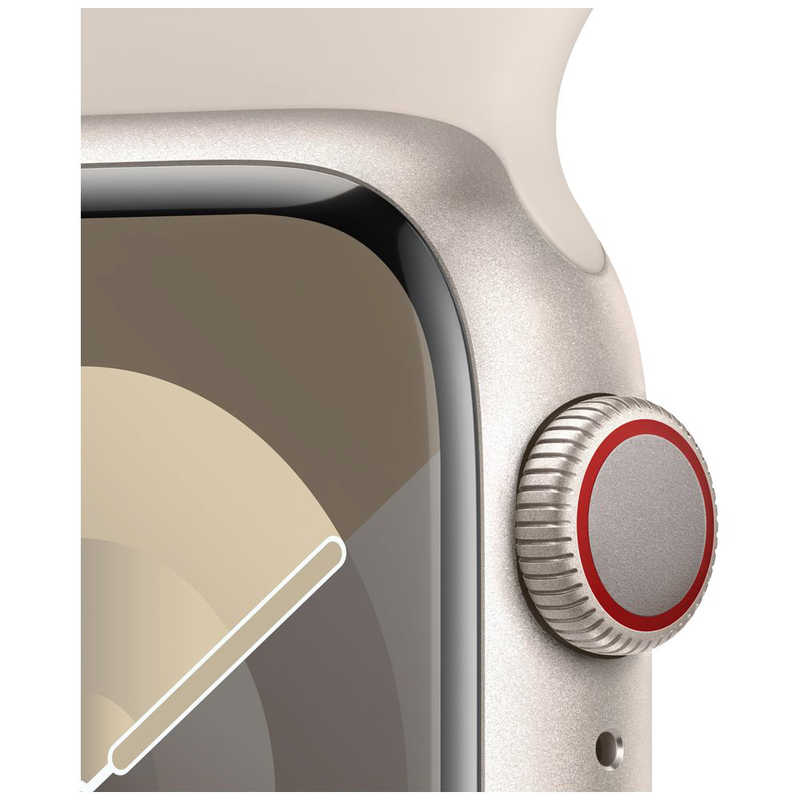 アップル アップル Apple Watch Series 9(GPS ＋ Cellularモデル)- 41mmケースとスターライトスポーツバンド - M/L スターライトアルミニウム MRHP3JA MRHP3JA